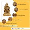 100% Reines Messing Kuber Murti (7 cm) | Kuber Statue für Vastu | Kuber Murti für Armaturenbrett, Pooja-Raum, Haus-Puja,