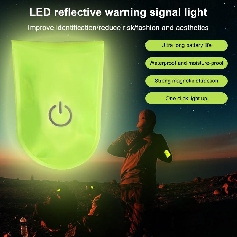 Magnetická klipová lampa Hands-free LED svítilna Bezpečnostní noční světlo pro kojení Chůzi Běh Nouzové Reflexní světelný pásek