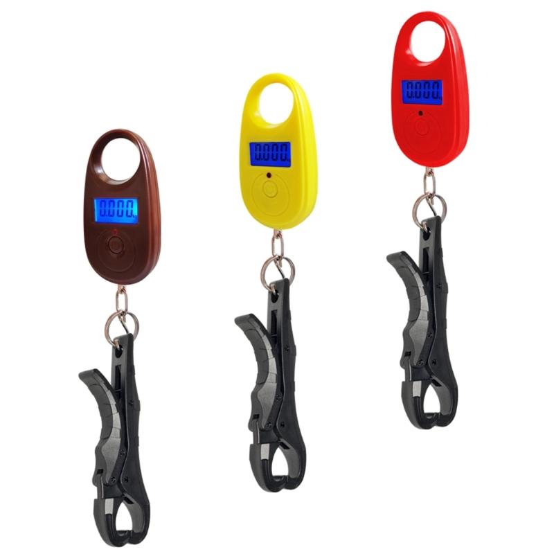 Fishes Lip Gripper with Digital Electronic Scales Pocket Hangings Fishing Scales