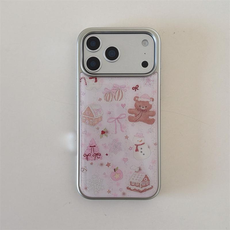 

Christmas Bear Epoxy iPhone 15-14 Pro Max Case, Anti-Fall Protection 15Pro Max
