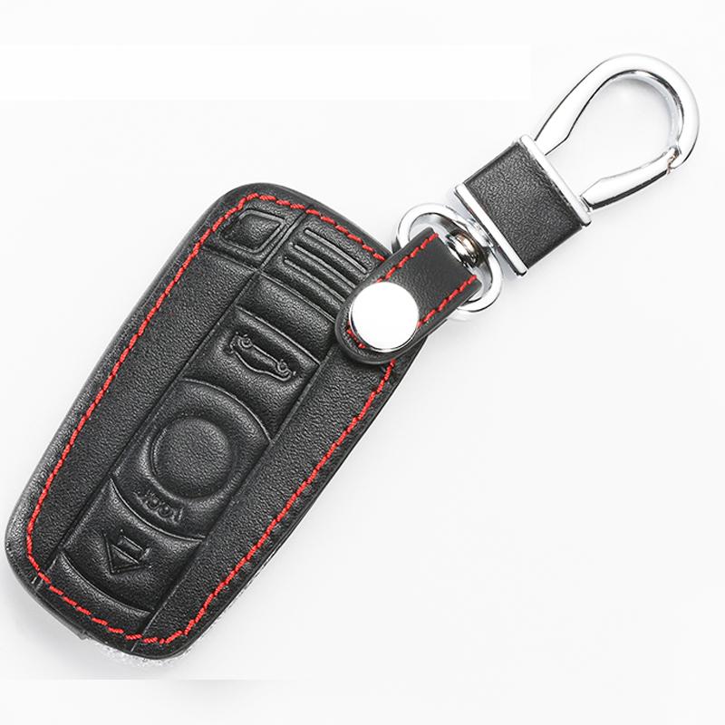 Leather Car Key Cover Remote Fobs Shell Case Auto Accessory For BMW 1 3 5 6 Series M3 M5 E90 E91 E92 E93 E60 E61 E81 E87 E88 E89