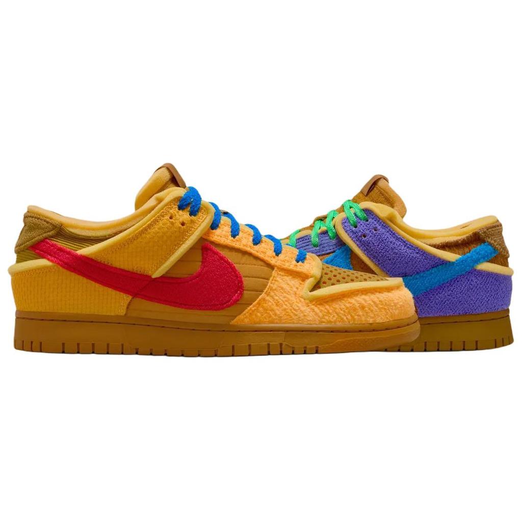 Cactus Plant Flea Market X Nike Dunk Low Swamp Sponge Pack - Psychic Purple Unisex Sneakers Photo-Blue Gold-Suede IH5094-500