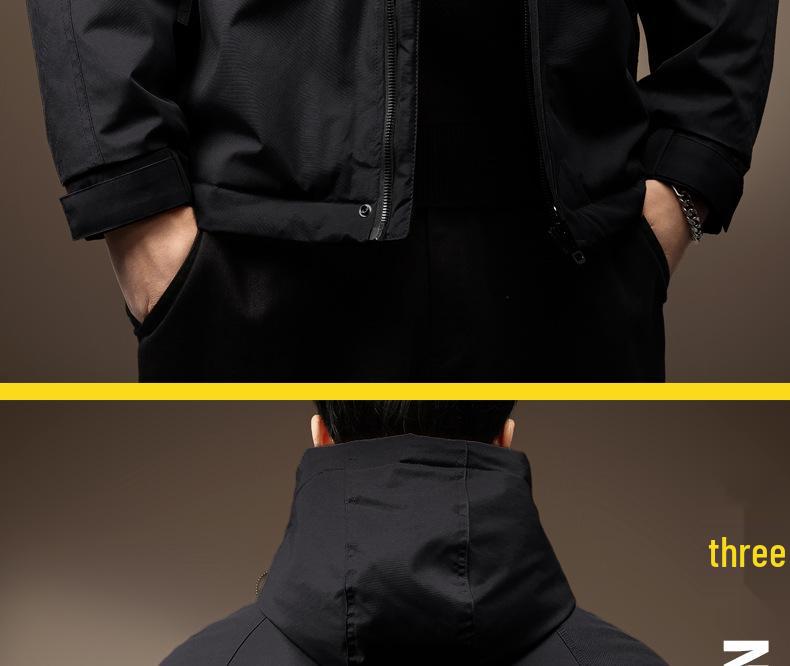 Men's 2025 Autumn/Winter High-End Quilted Thick Cotton Jacket - Trendy Windproof Outdoor Mountaineering Coat