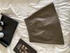 Korean Style High-Waisted PU Leather A-Line Skirt for Women - Short, Slimming, and Hip-Hugging