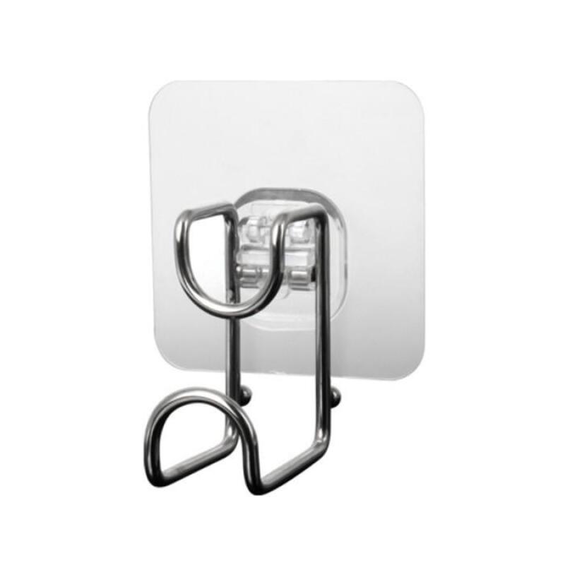 Stainless Steel Washbasin Hanger Adhesive Bathroom Hook Rack