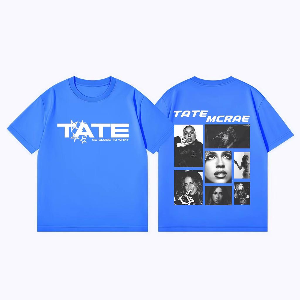 Tate Mcrae 2026 Concert Graphic T Shirts Men Women Fashion Vintage Short Sleeve Tshirt Summer Casual Cotton Tshirts Streetwear