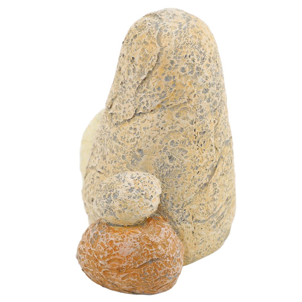 Fake Rock Key Box Simulation Decorative Resin Outdoor Stone Ornament Key Box for Garden Yard