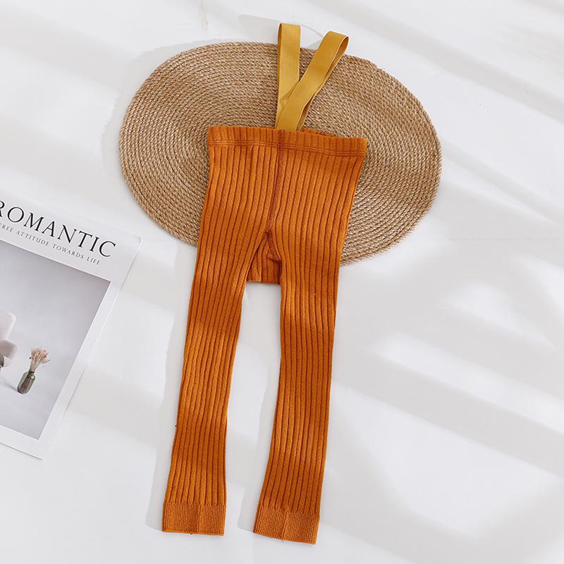 

Штаны для новорожденных Ninth, однотонные трикотажные колготки с резинкой, колготки для малышей и младенцев, леггинсы для девочек и мальчиков, детские штаны, осень L жёлтый