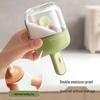 ZISIZ Kitchen Spice Jars with Telescopic Spoons, Set of 2