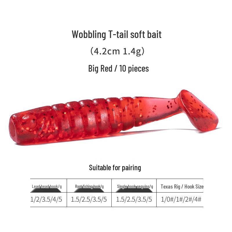 Threaded T-Tail Soft Bait: Slow-Sinking Curly Tail Worm for Perch, Bass, Mandarin Fish