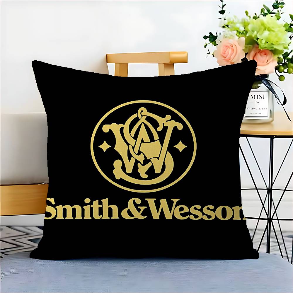 GUN SmithS W-WessonS Maple Design Cushion Cover Happy Autumn Harvest Decor Holiday Decorati Pillow Cover