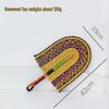 Vietnamese Seaweed Straw Fan: African-Style Wall Decor & Handheld Palm Leaf Fan