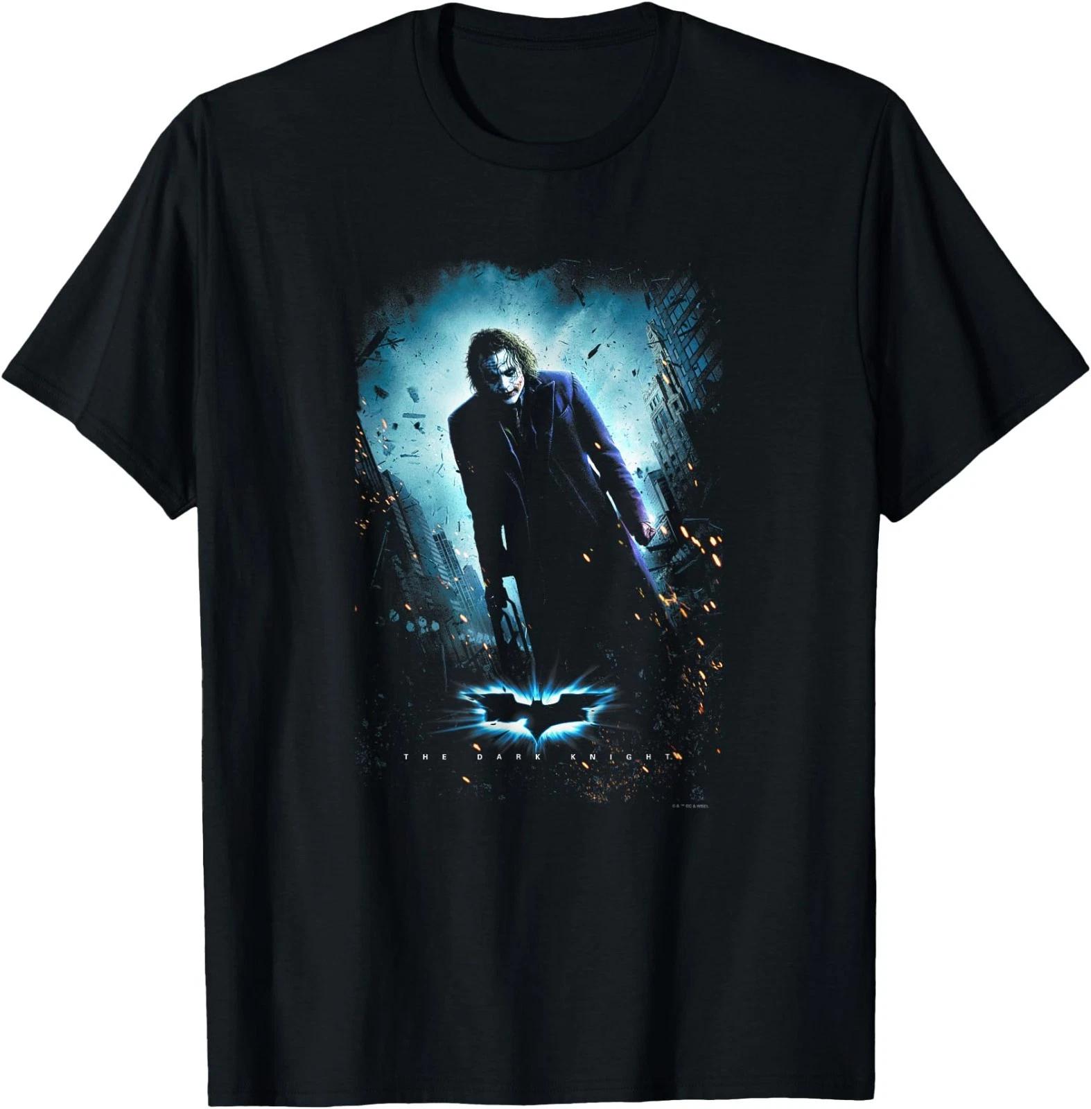 The Dark Knight The Joker Standing Menacingly Poster T-Shirt S