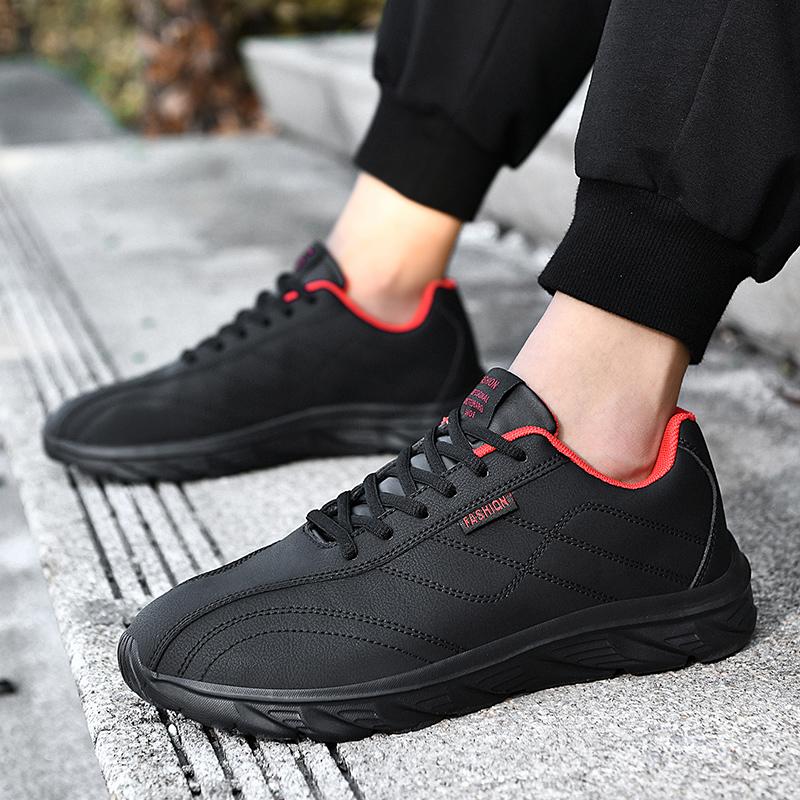 Winter Men Boots Waterproof Snow Boots Comfortable Sneakers Men Work Casual Shoes Non-slip Light Rubber Sole Walk Shoes Men