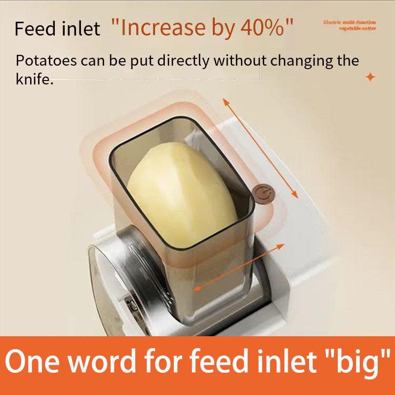 Electric Vegetable Chopper & Slicer: Cutter, Grater, Potato Slicer