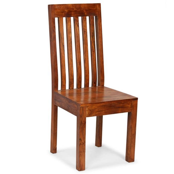 VidaXL 4x Chaises de Salle à Manger Bois Massif avec Finition Sesham Maison 275273