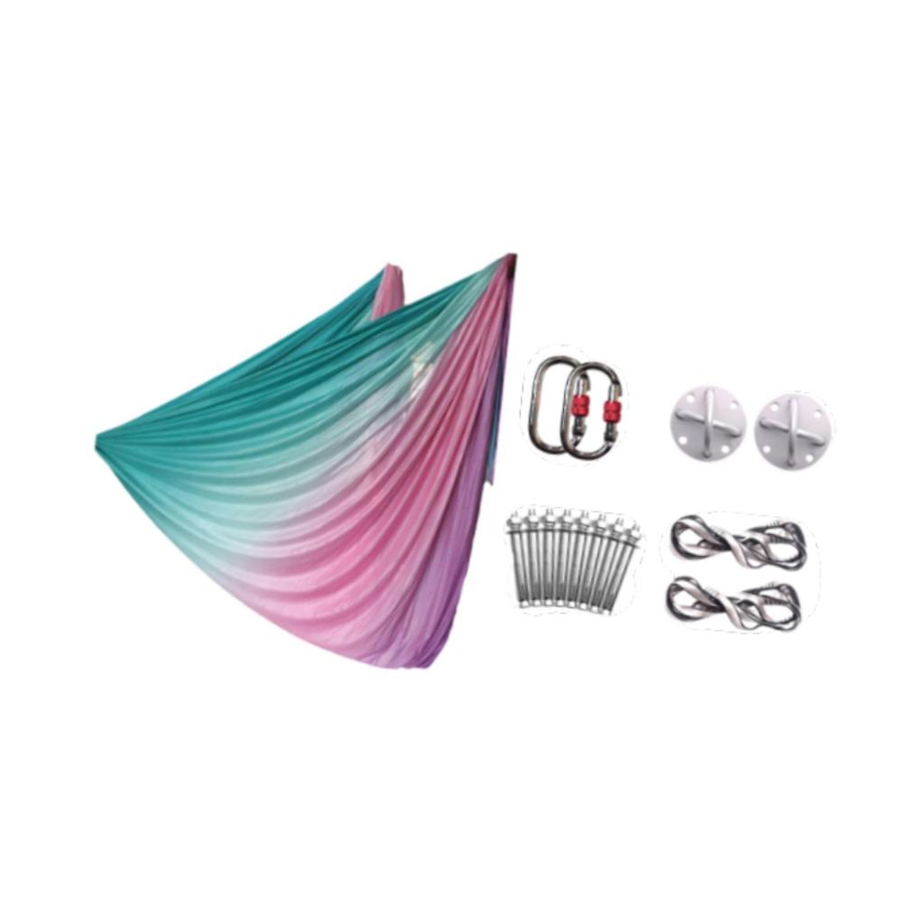 Beginner Yoga Hammock Kit with Inversion Gear And Accessories for Home Use
