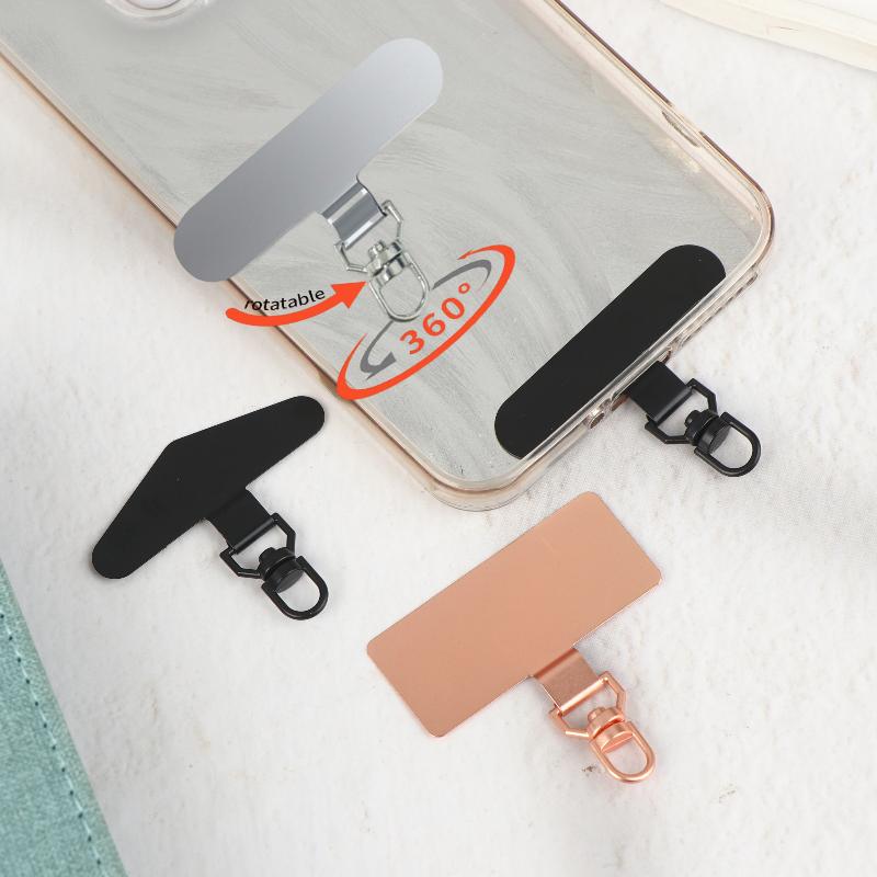 2/4 Piezas Correa para Teléfono Móvil Pieza Conector de Seguridad Rotación 360° Correa para Teléfono de Acero Metálico Pestaña de Correa para Teléfono Móvil Parche de Correa para Teléfono Junta