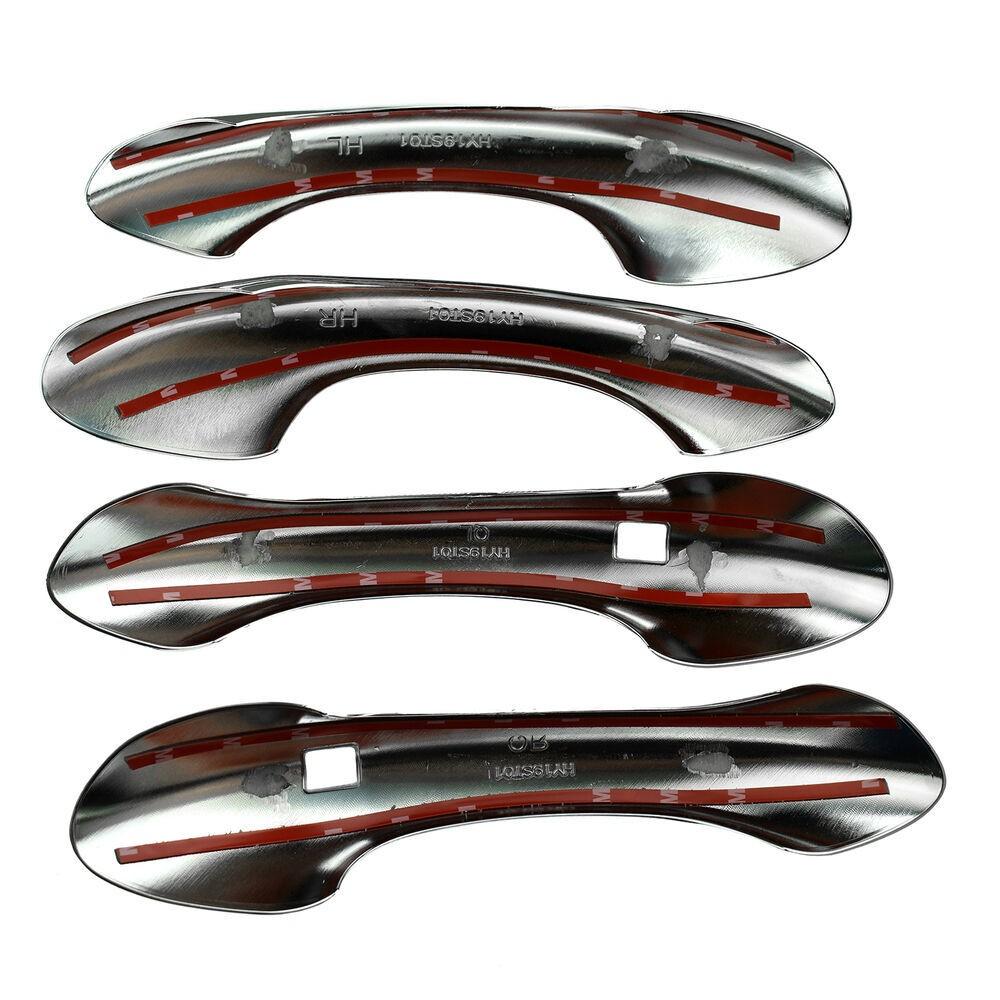 For Hyundai Santa Fe 2019 2020 2021 ABS Chrome Exterior Door Handle Cover Trim