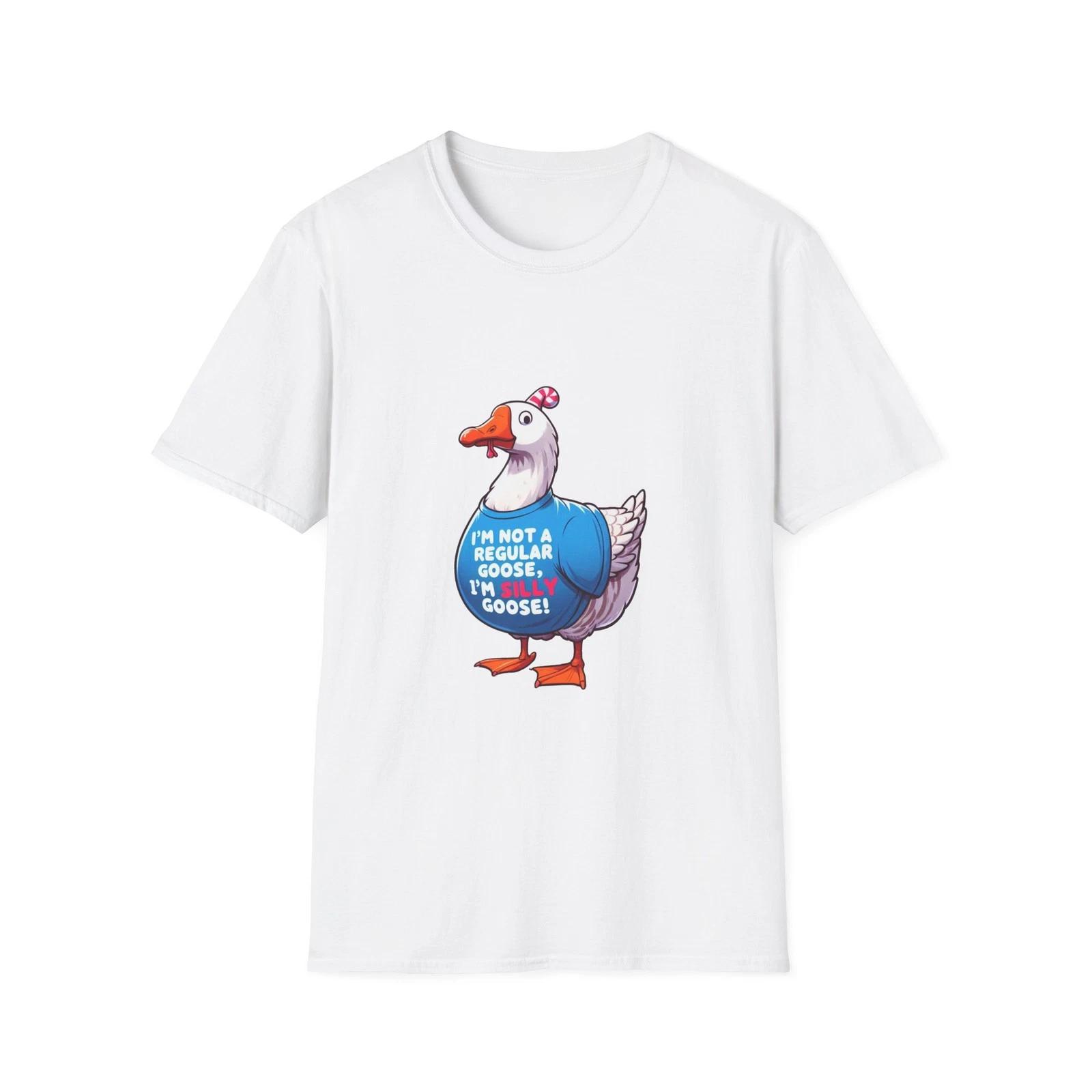 Men s and Women s T-shirts Silly Goose T-Shirt, Funny Graphic Tee, Unisex Shirt, Softstyle Top, Animal XXXL