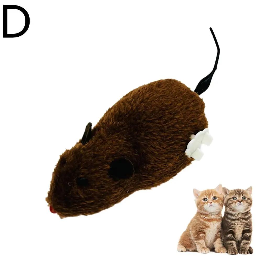 

Cute Wind-Up Rat Toys Realistic Plush Rat Toys Novelty Running Racing Mouse Clockwork Toys Interactive Toys For Pets Suppli C9J9