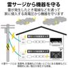 ELECOM Power Tap Lightning Guard Swing Plug 3 Ports 2m White T-KS02-2320WH