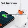 USB To Type-C Male To Female Charger, 6A Mobile Phone Adapter & USB-C Port Converter