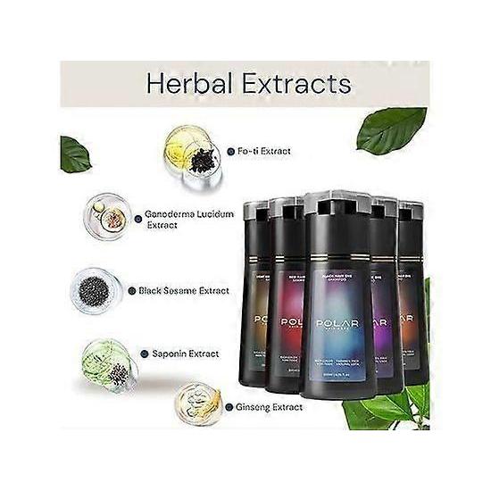 Shampoo Colorante per Capelli, Shampoo Colorante Polare, Shampoo Colorante Istantaneo Polar Haircare, Shampoo Colorante Naturale per Coprire i Capelli Grigi, Adatto per Donne e Uomini