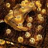 30LED / 20LED Options Solar String Lights Solar Powered 8 Lighting Modes Outdoor Fairy Lights Waterproof Ball String Lights