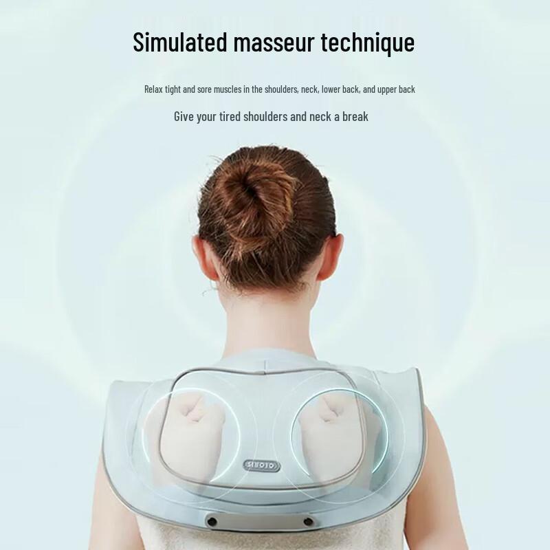 CLORIS Heated Neck and Shoulder Percussion Massager CN plug (adapter included)