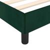 Bed Frame without Mattress Dark Green 120 x 200 cm Velvet