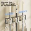 Clip Design Wall Mounted Mop Clip Plastic Broom Hook Mop Broom Organizer Rack  Household Storage