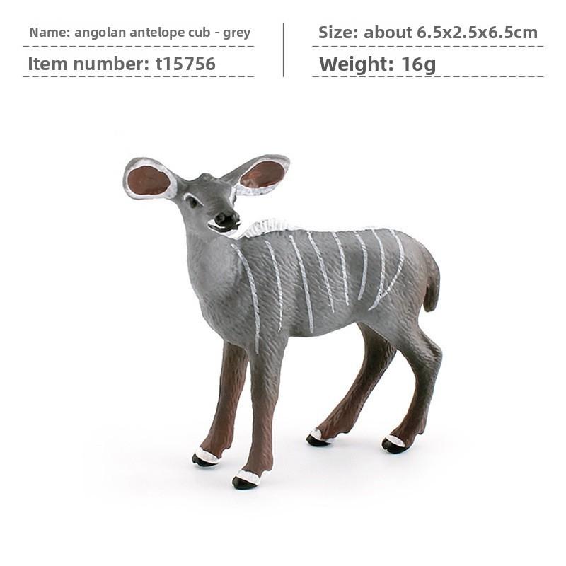 

Childrens Educational Jungle Animal Pvc Model With Realistic Antelope Decor For Kids Room Style C