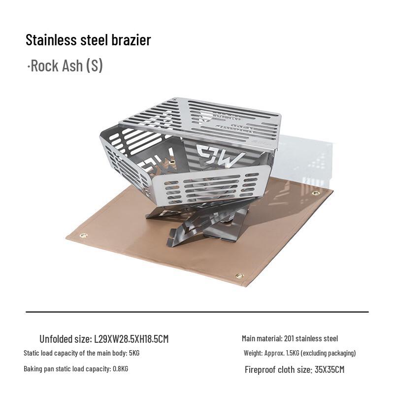 MOBIGARDEN Portable Folding Camping Fire Pit