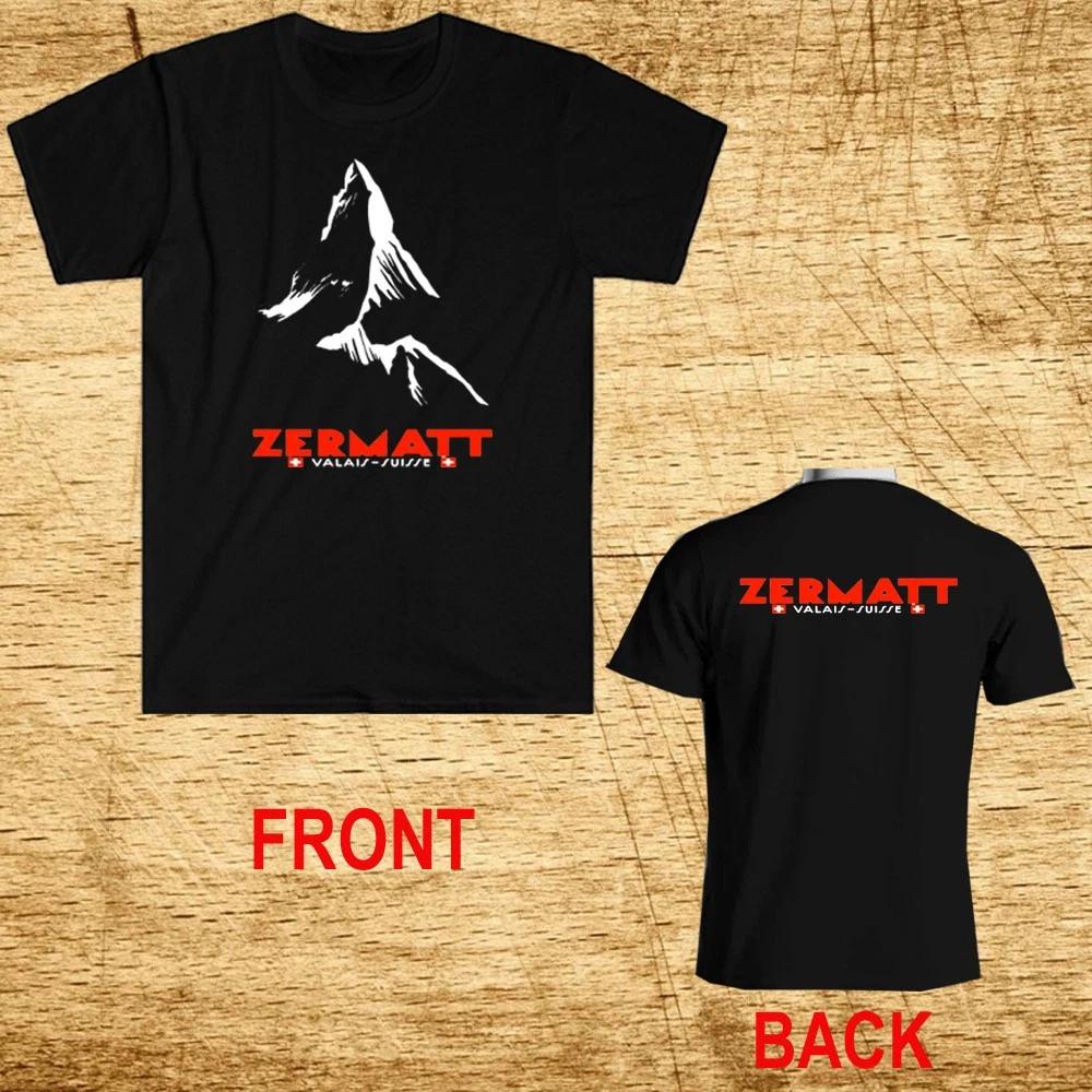 Swiss Alps Ski Zermatt Valais Men s Black Size S-5XL XXL