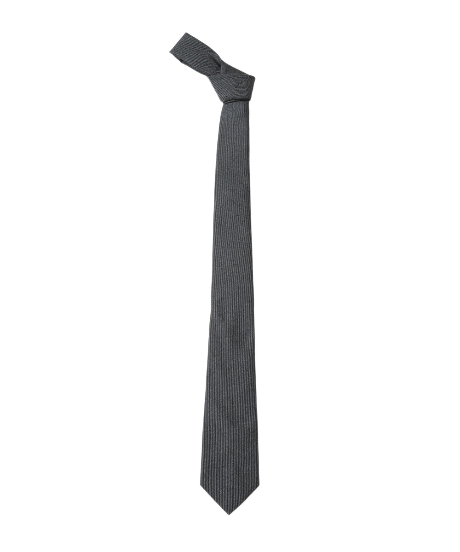 [Nano Universe] Kyoto Nishijin Washable Melange Solid Tie for Men F 023 Charcoal 668-6142205