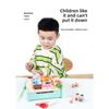 Wooden BBQ Toys Set Kitchen Pretend Play Toys Food Matching Game Children Role-playing Game Fine Motor Toys for Boys Girls