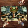 Tappetino Gioco TCG Rana Divertente da Ufficio 24"X14" Tappetino Gioco Magic Accessorio per Gamer Tappetino per Laptop Accessori da Tavolo MTG Giochi di Carte Collezionabili