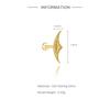 AIDE 925 Silver 1Pc Shiny Geometric Sailboat Hidden Helix Piercing Earring For Women Punk Jewelry Personalities Fashion