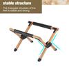 Outdoor Wooden Cooler Stand Folding Ice Bucket Rack Large Capacity Wood Mount for Camping Barbecue
