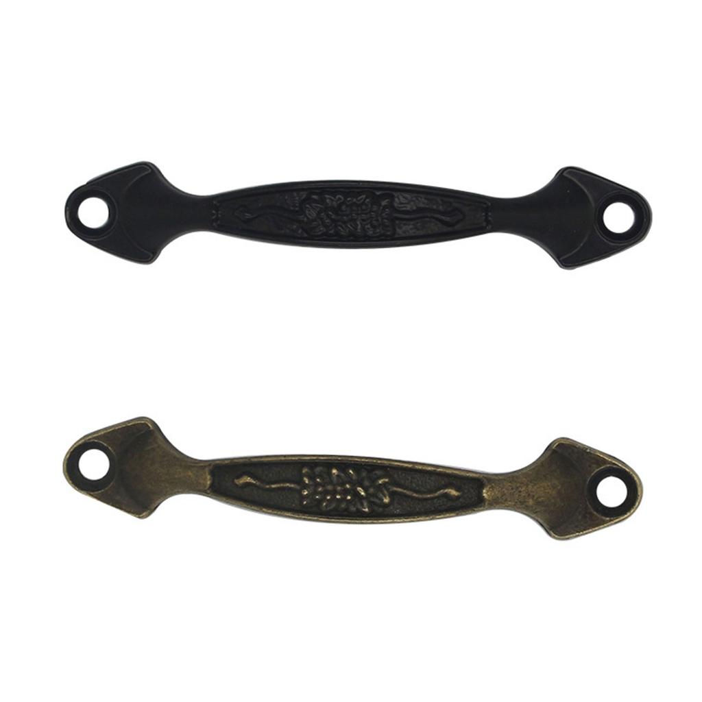 Chinese Style Zinc Alloy Cupboard Handle Decorative Knob Traditional Drawer Pull for Jewelry Box or Medicine Cabinet