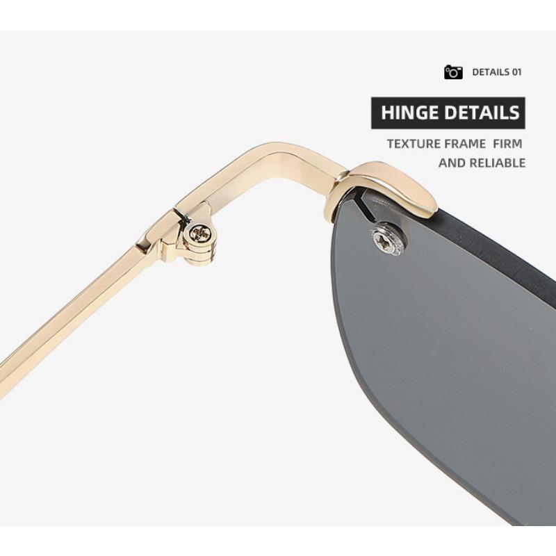 Frameless Design Cut Edge Sunglasses Latest Summer Traveling Sun Visors for Women's Transparent Multi-color Lenses UV400 for Women Sunglasses