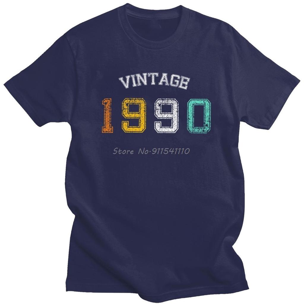 Unisexs Vintage 1990 Original Parts TShirt Cotton Tshirt Birthday Gift T Shirt Oversized Unisex Tops Streetwear Unisexs Clothing