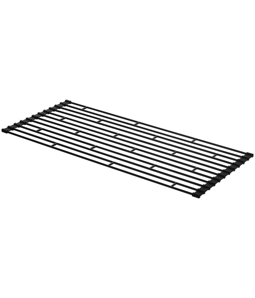 Yamazaki Folding Dish Drying Rack L Black W26 x D58 x Tower Kitchen Slim Storage 7836 Approx. H0.8cm Roll-Up