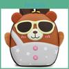 Sunglasses Cute Cartoon Bear Shaped Hard Shell Children Backpack For Use Daily