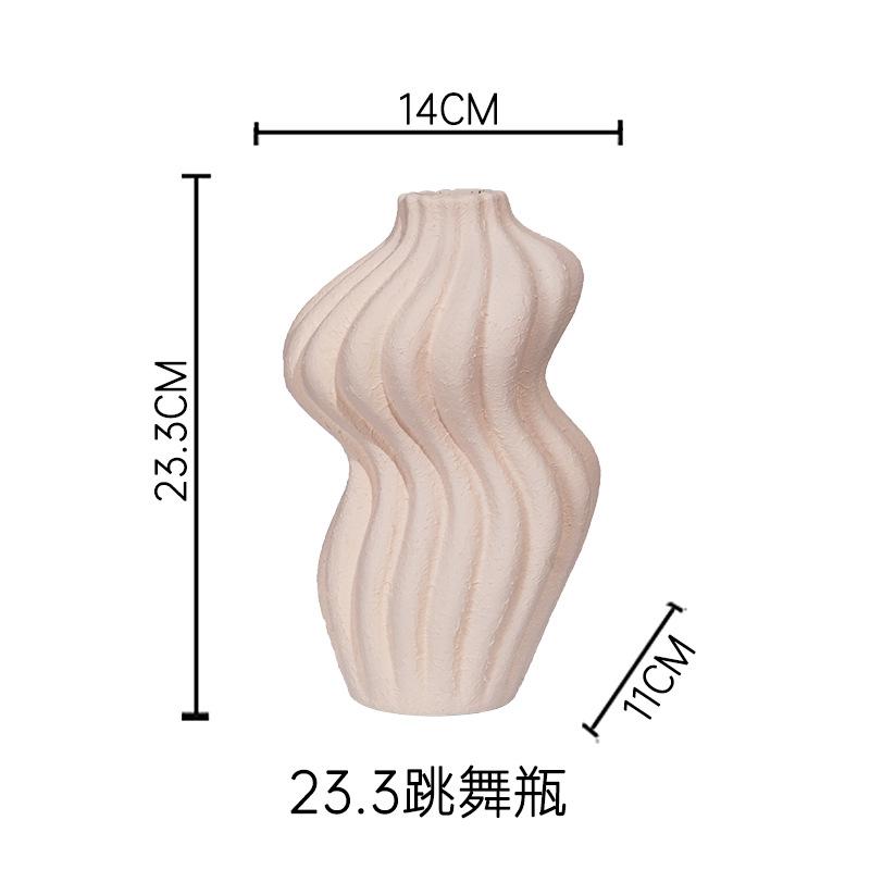 Retro New Chinese Ceramic Vase Decorations Ornaments Porcelain Vase with Flower Arrangement and Hydroponics in Porch TV Cabinet
