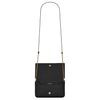 Saint Laurent Ysl Monograma Logo Dourado Pele de Bezerro Couro Liso Bolsa Transversal para Celular Bolsas Femininas Preto 635095-0U40J-1000