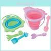 Versatile 2.5l Soft Silicone Folding Bucket Ideal For Kids Outdoor Sand Play Activities