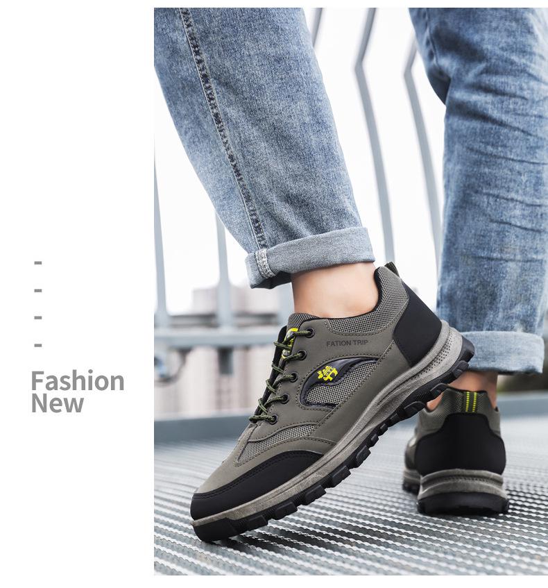 Men's Waterproof Non-Slip Hiking Shoes - Durable and Comfortable for Outdoor Adventures and Walking