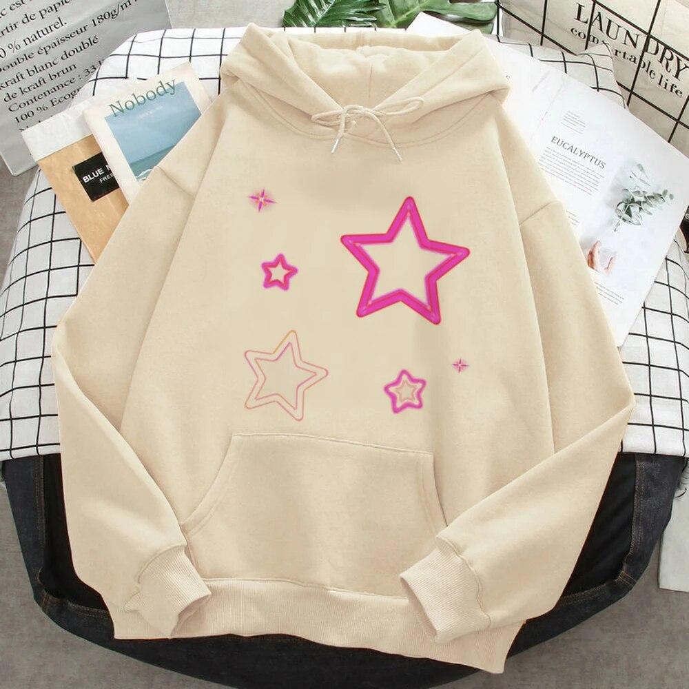 Unisex Hoodie Star Girl Y2k Punk Hoodies Women Vintage Fleece Clothes Hooded Shirt Women Harajuku Clothes